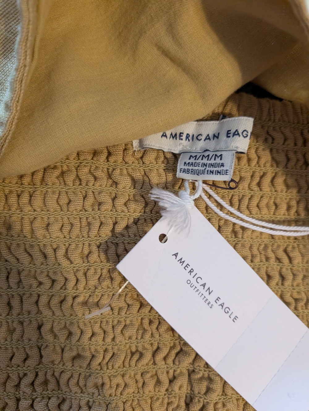 American Eagle Outfitters Yellow Ring-Detail Cropped Tank - Picture 2 of 3
